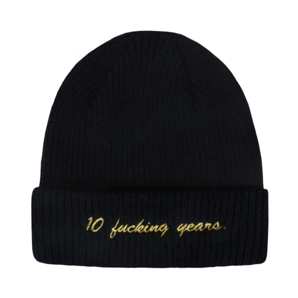 FTP 10 Year Beanie Blk/Gld - Picture 2 of 2